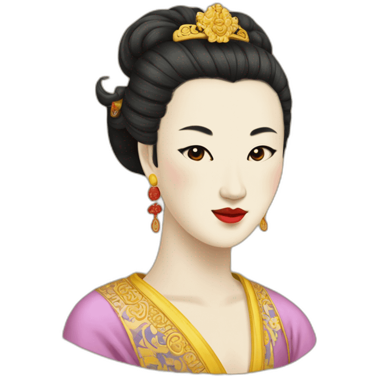 The face of the emperor's concubine in medieval China emoji