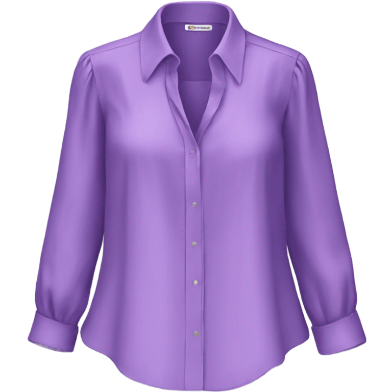 blouse purple emoji