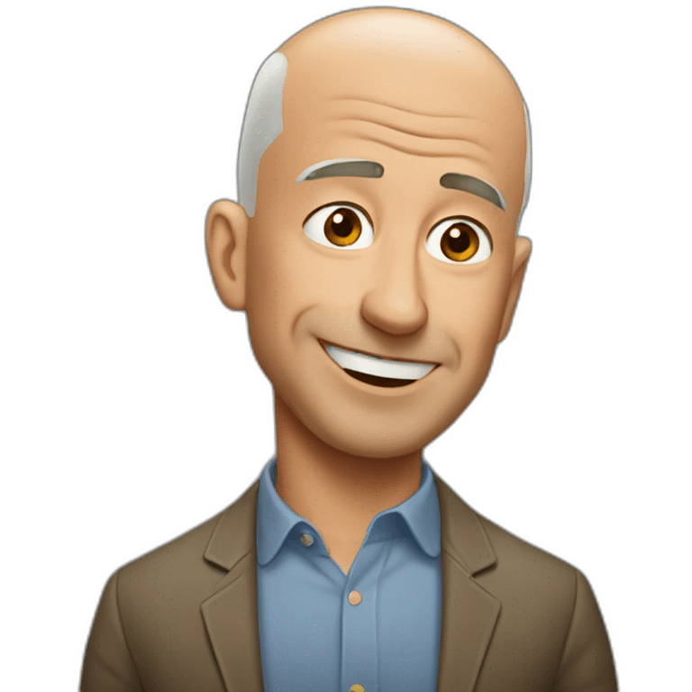 Jeff Bezos slipping emoji