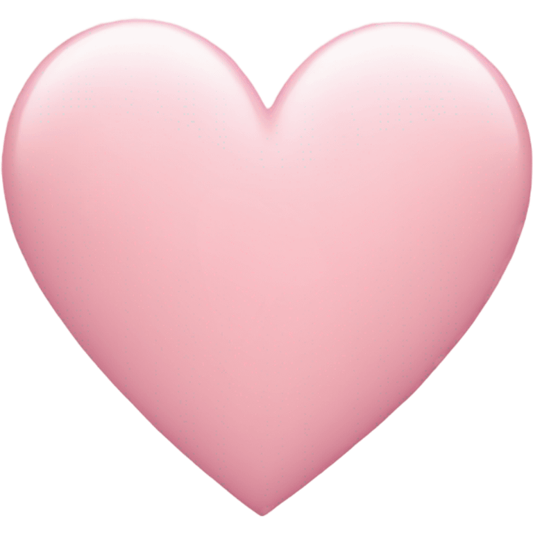 Pastel pink heart emoji