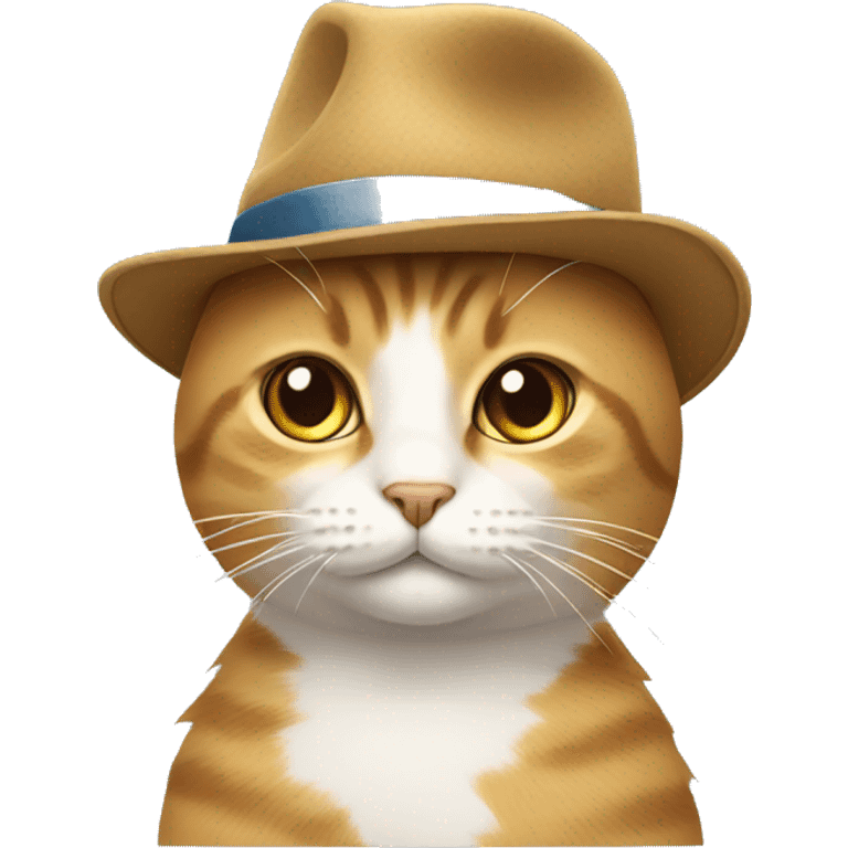 cat wearing a hat emoji