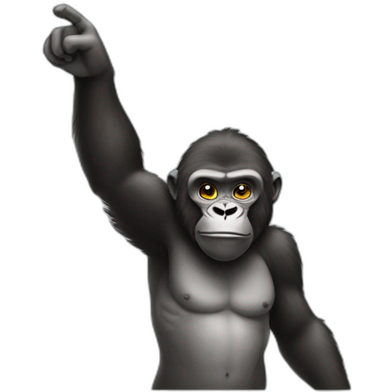 saluting gorilla emoji