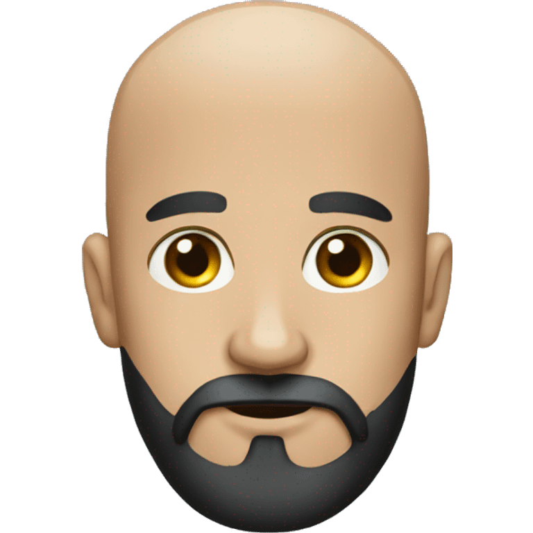 bald guy with a black beard emoji