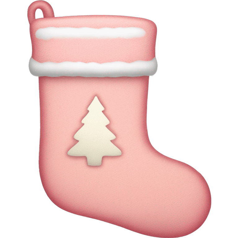  light pink Christmas stocking emoji