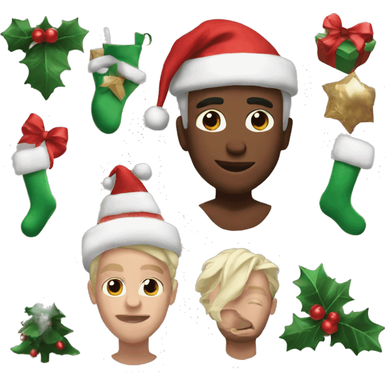 aesthetic christmas emojis emoji