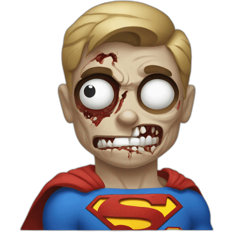 superman as a zombie emoji