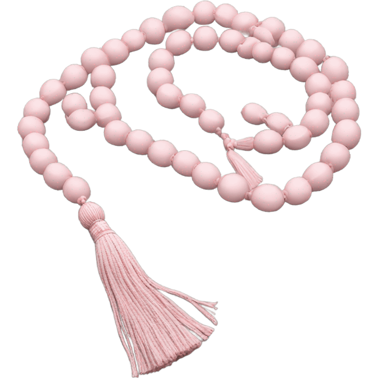 Light pink Muslim prayer beads emoji