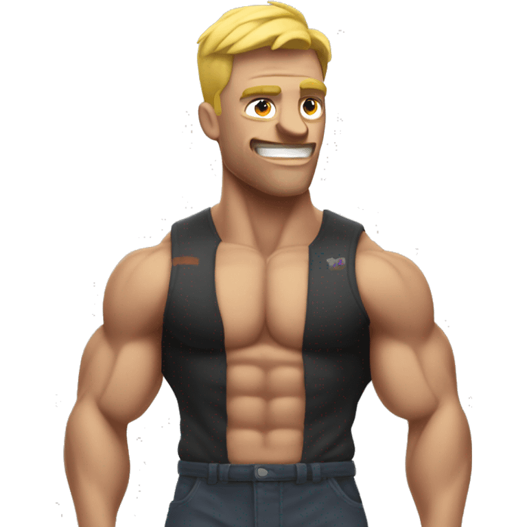 hyper muscle man emoji