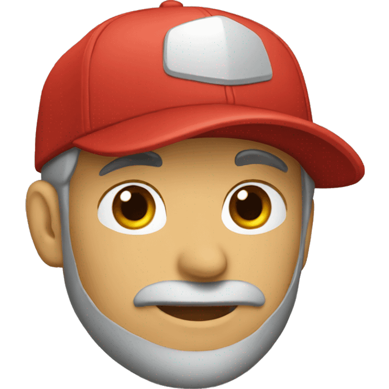 red gray cap emoji