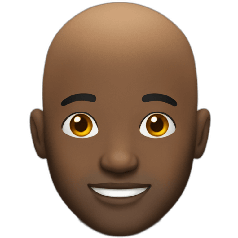 bald black guy emoji