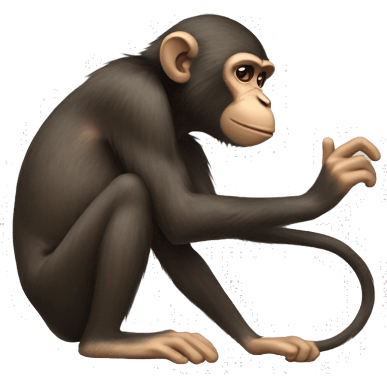 A monkey slapping a mouse  emoji