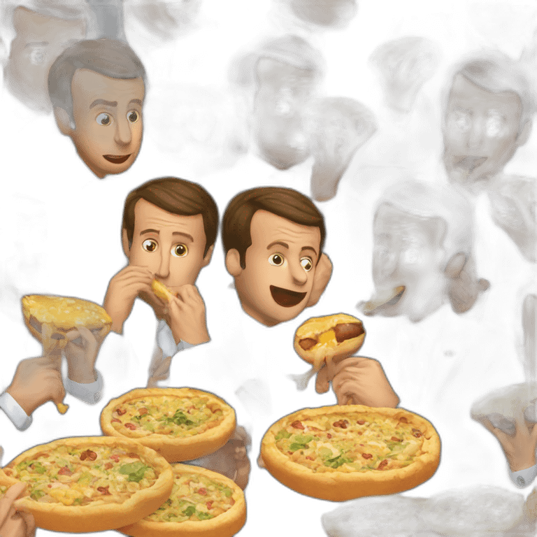 emmanuel macron eating emmanuel macron emoji