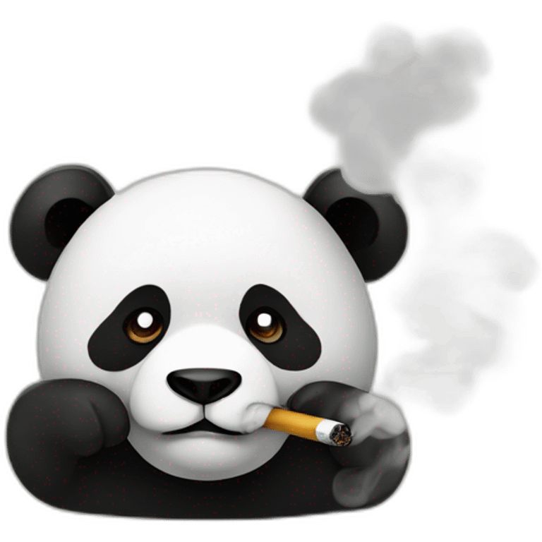 Panda in a Smoking emoji