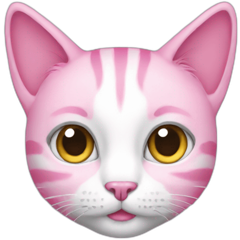 Pink cat emoji