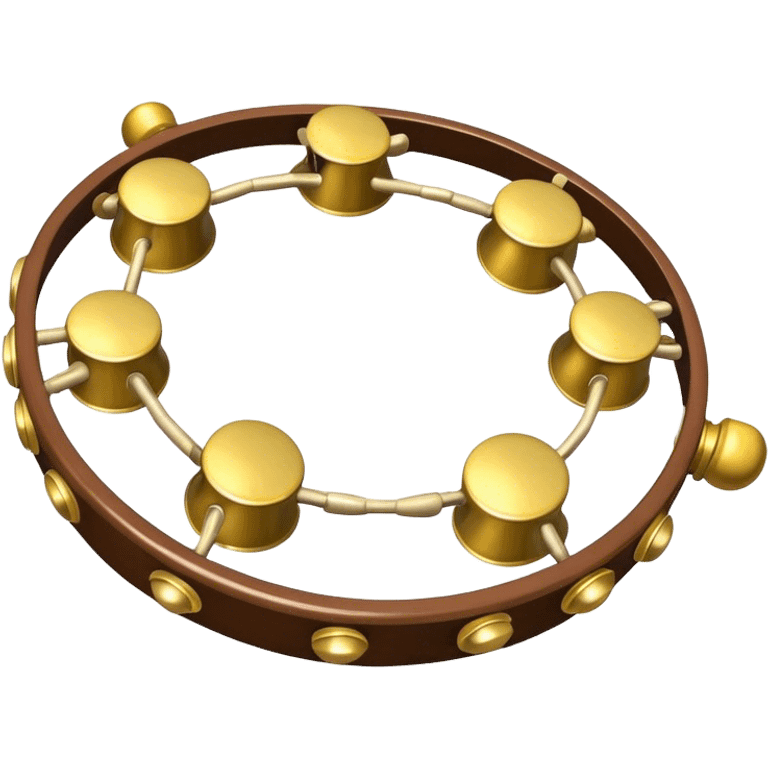 tambourine with bells emoji