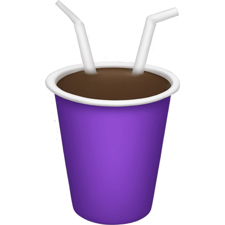 White Double cup of purple drink emoji