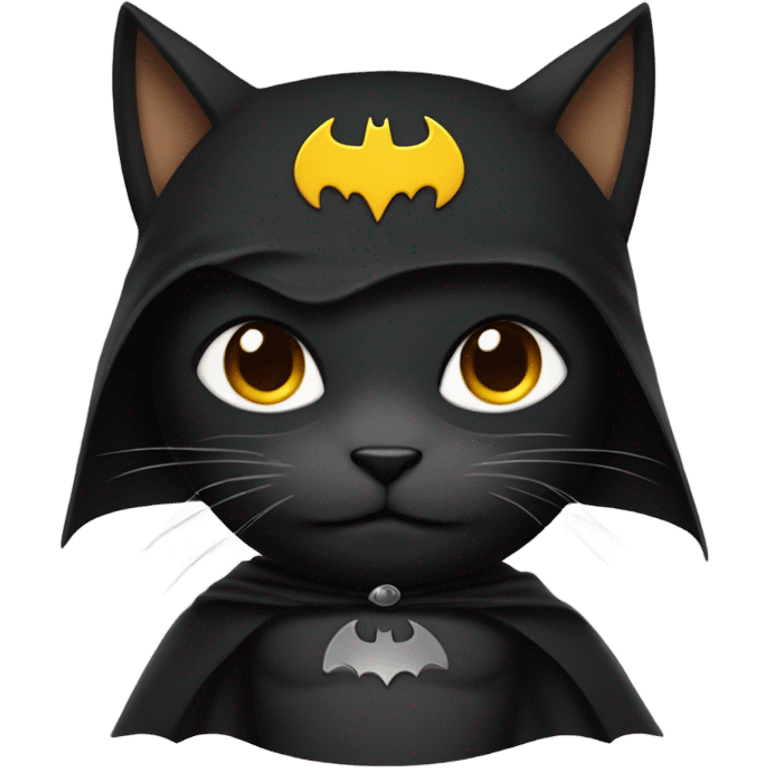 Black cat Batman emoji