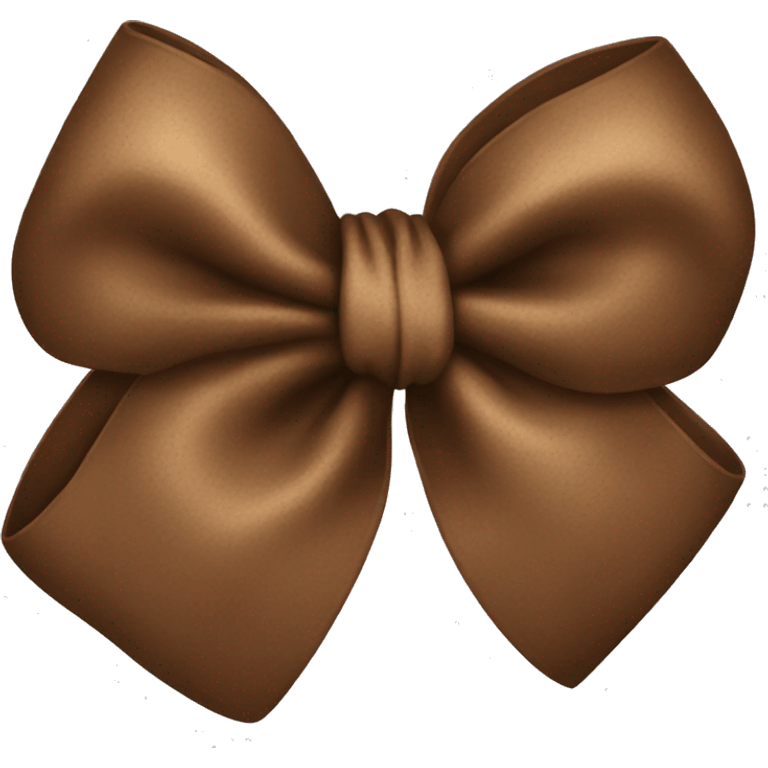 Brown bow emoji