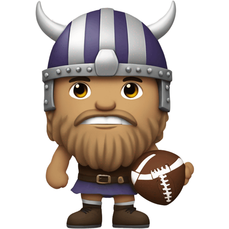 Viking with a football  emoji