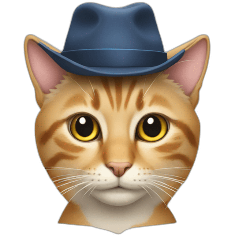 CAT WITH A HAT AND A SKIPER emoji