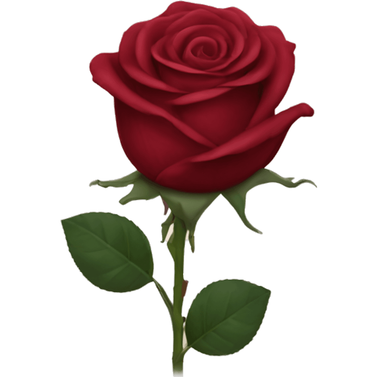 Wine red rose  emoji