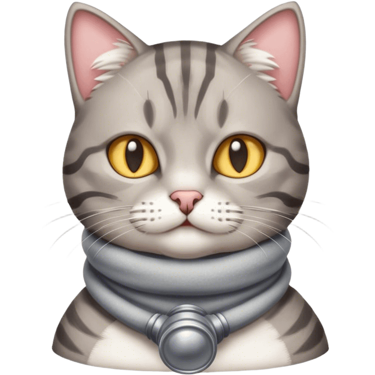 Cat with muffler emoji