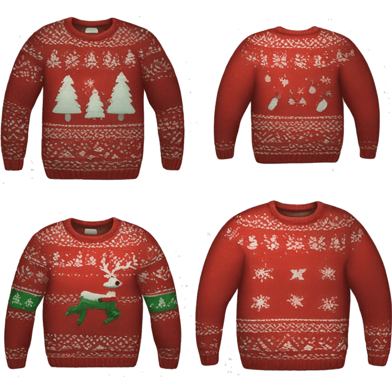 Christmas sweater emoji