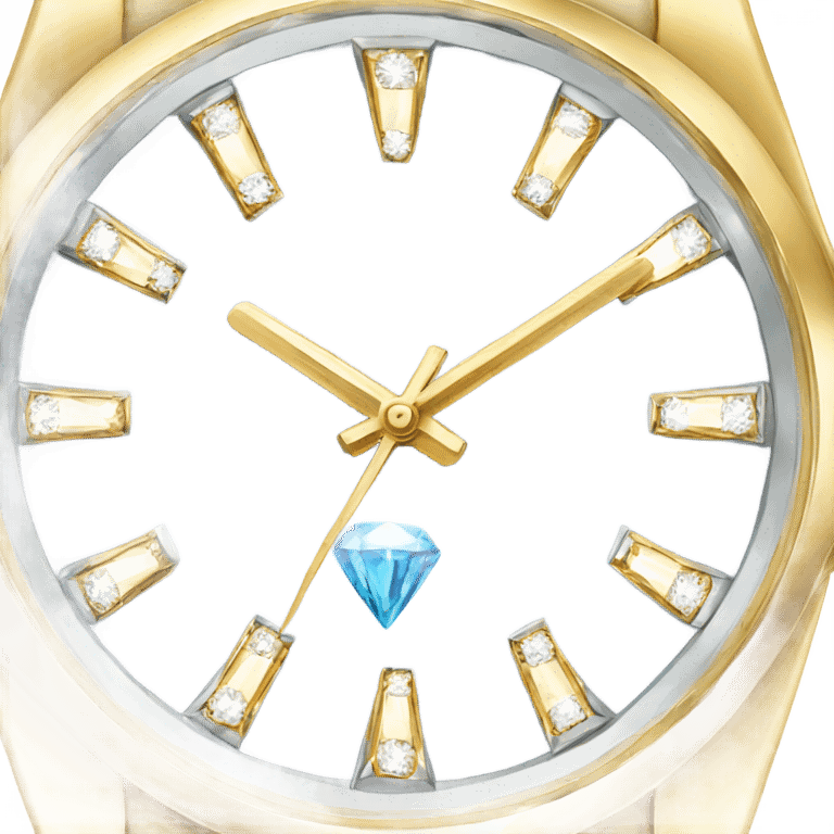 Diamond watch emoji