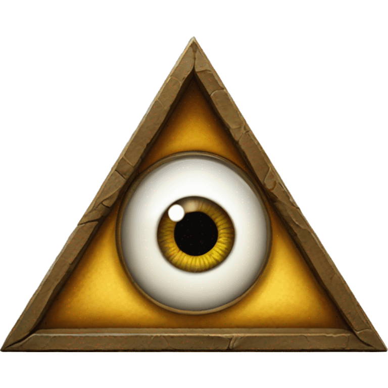 The Masonic eye in the triangle emoji