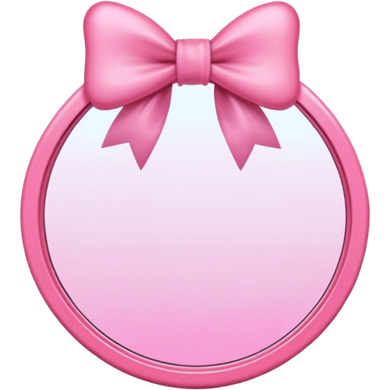 pink mirror with bow  emoji