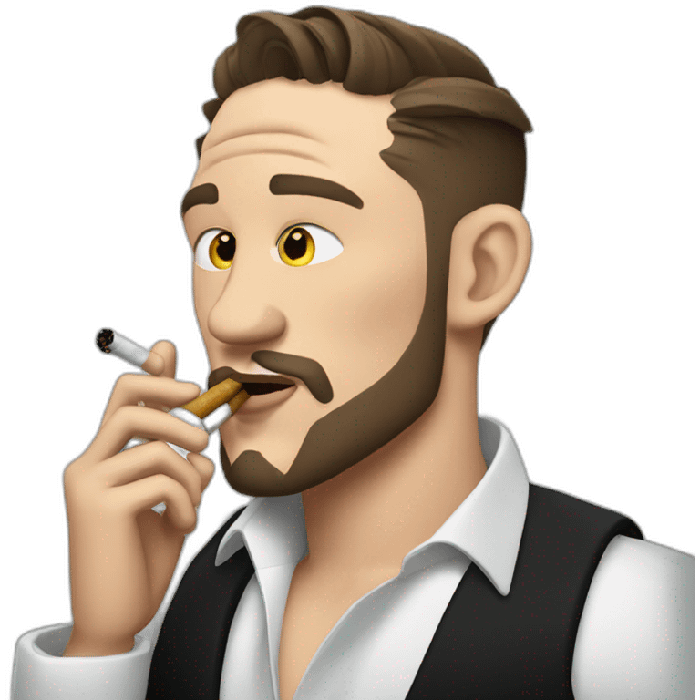 Tom Hardy smoking  emoji