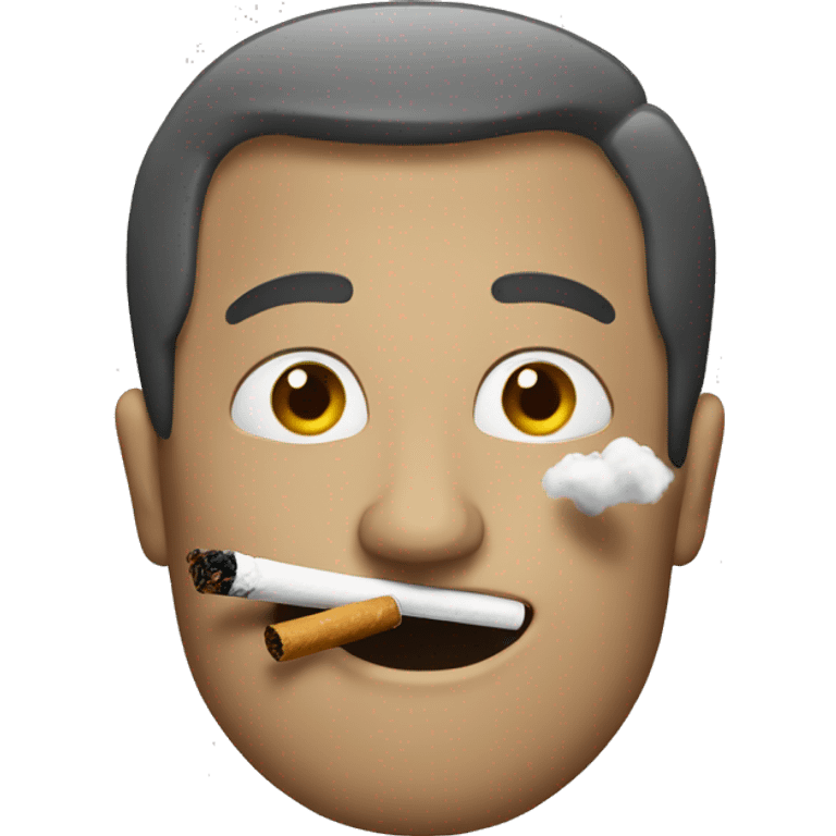 A person smokes emoji