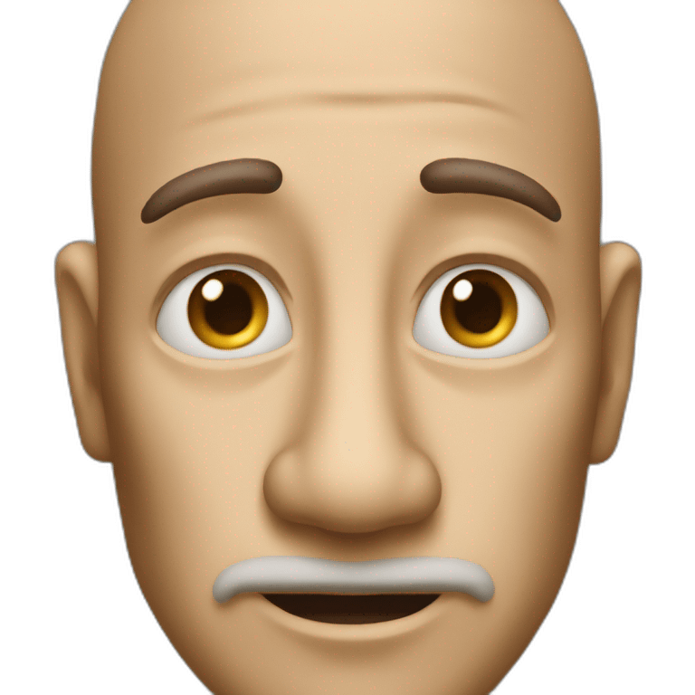 Person with enormous nose and ears emoji