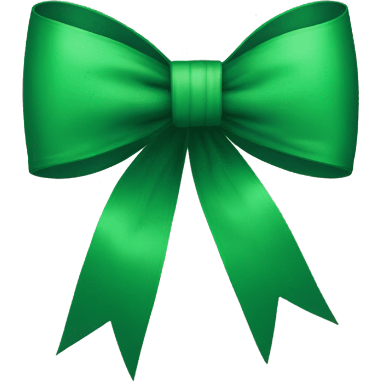 Green bow emoji