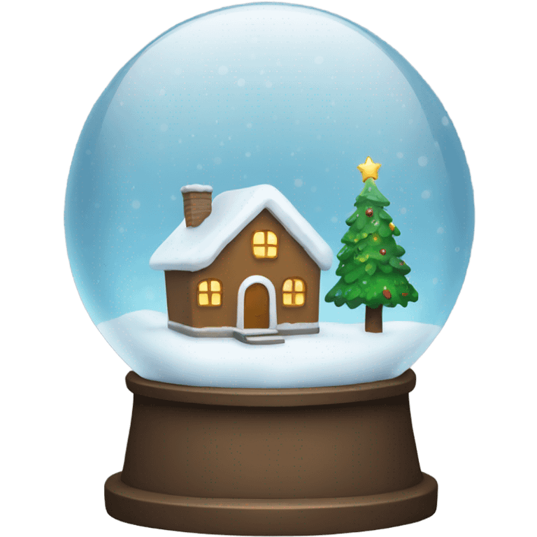 Christmas snowglobe emoji