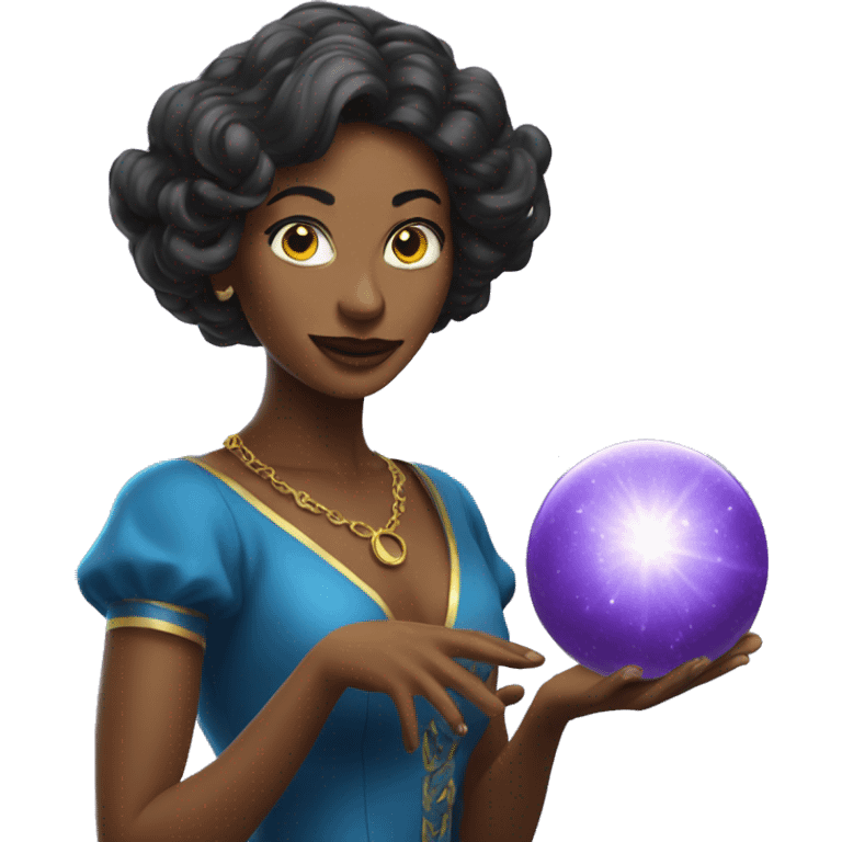 Magic woman with magic ball emoji