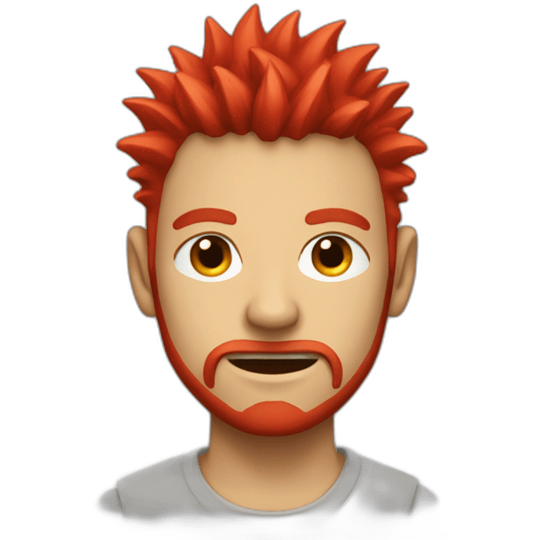 red-spiked-haired-guy emoji