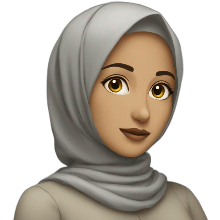 Pretty hijabi girl emoji