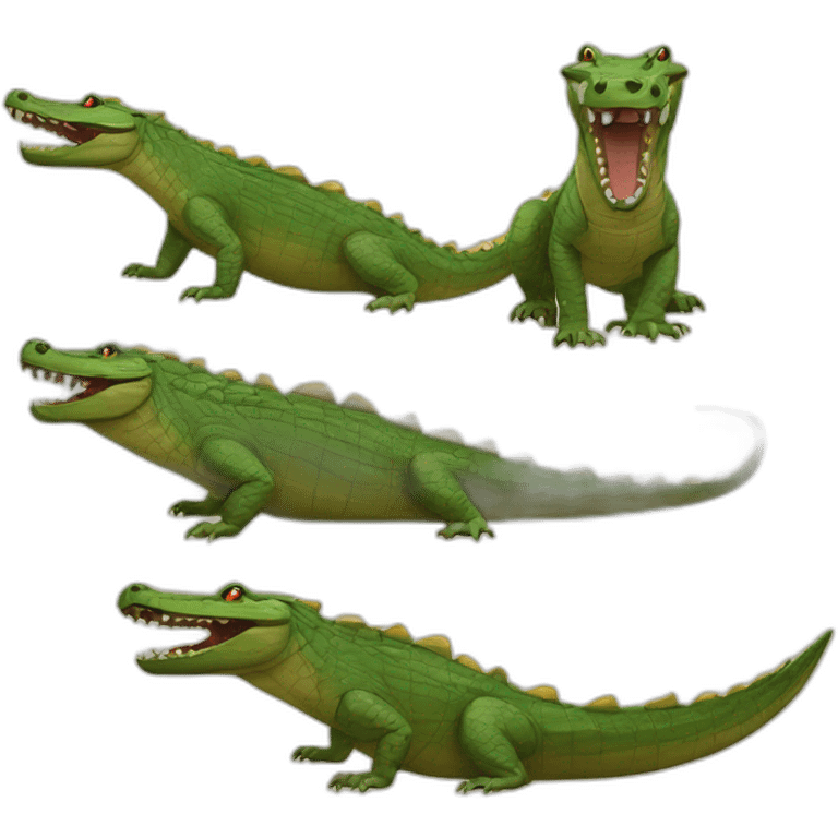 Pharaoh crocodile emoji