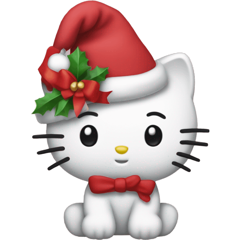 Christmas hello kitty emoji