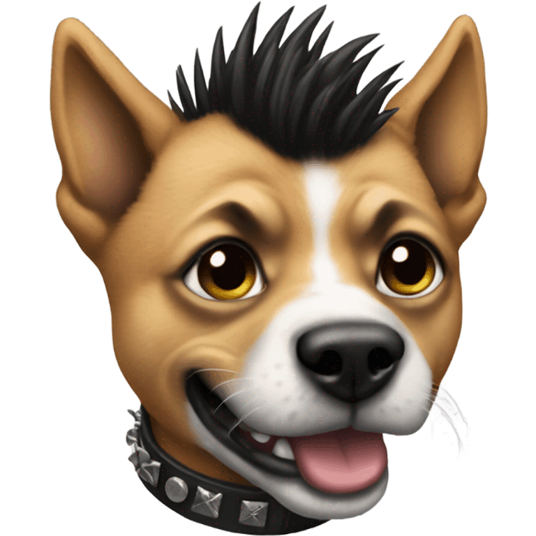 Dog punk emoji