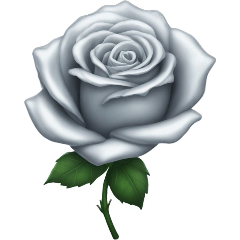 silver rose emoji