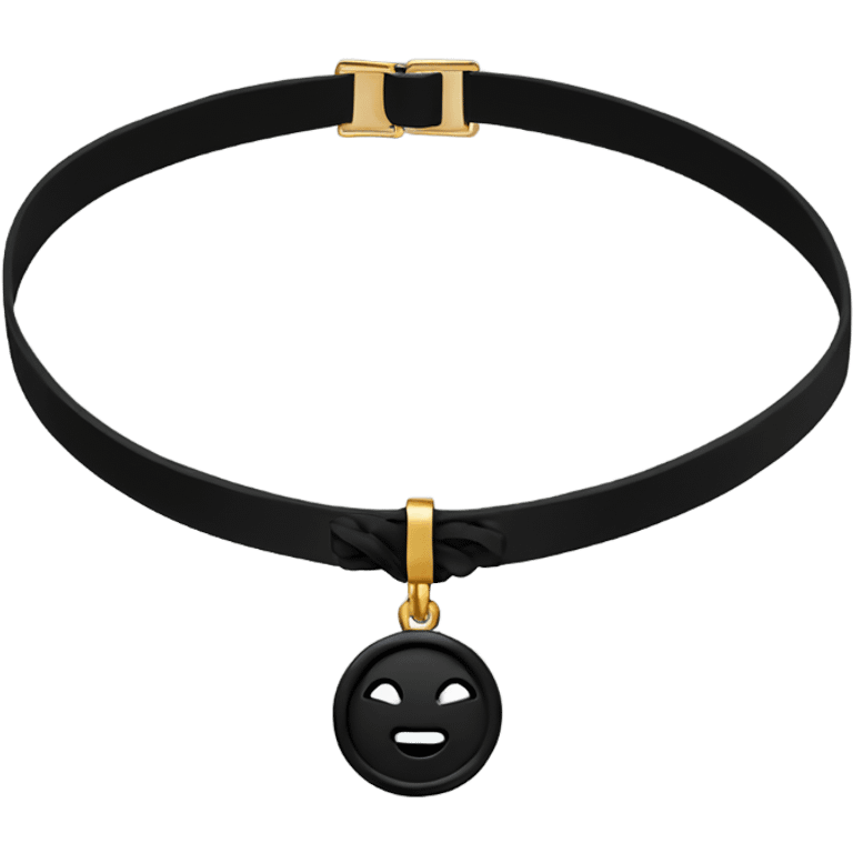 Black choker necklace emoji