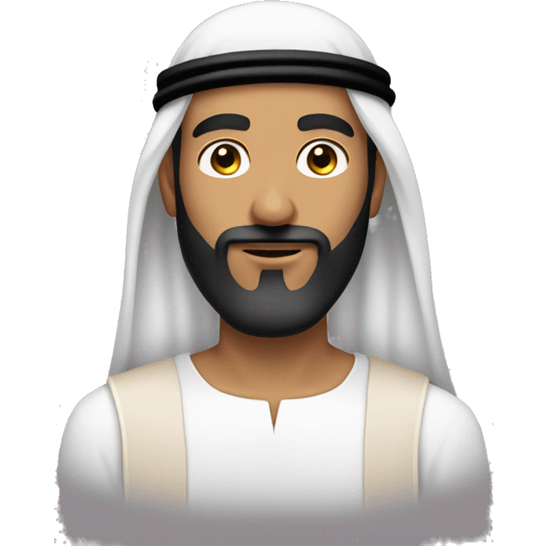  man from Saudi Arabia with black beard emoji