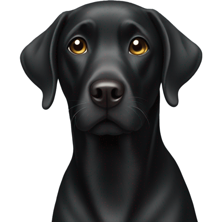 black labrador  emoji