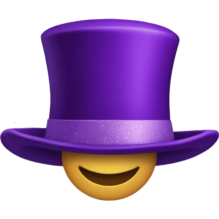 Purple New years hat emoji