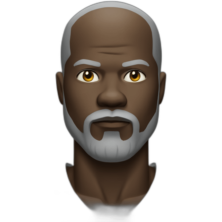 black beard Djimon Hounsou serious emoji