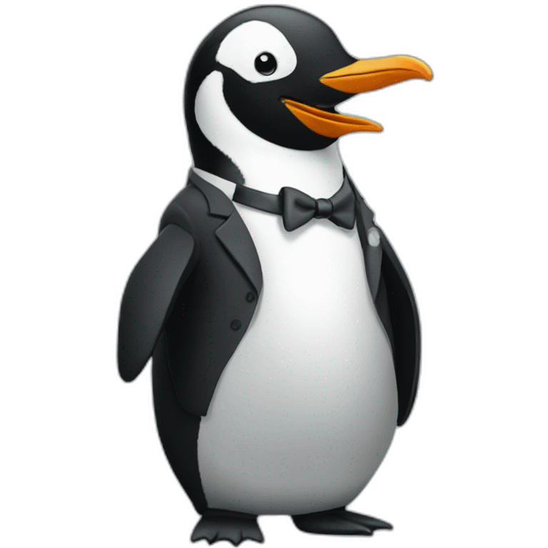 penguin in a suit emoji