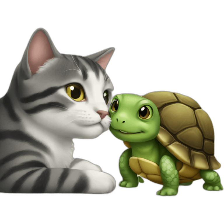 tortle kiss cat emoji