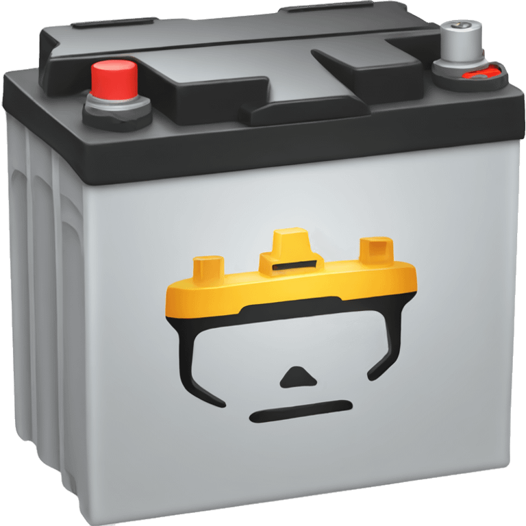 Car battery mad emoji